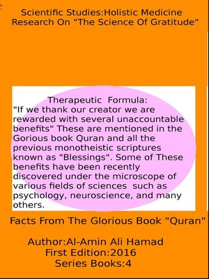 cover image of Research On "The Science of Gratitude"